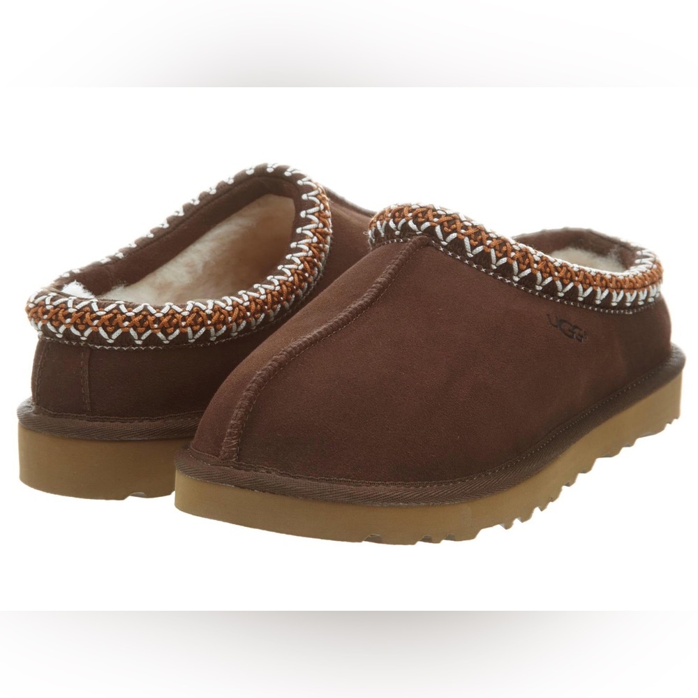 Ugg Tasman Suede Sheepskin Slip-on shoes in Chocolate